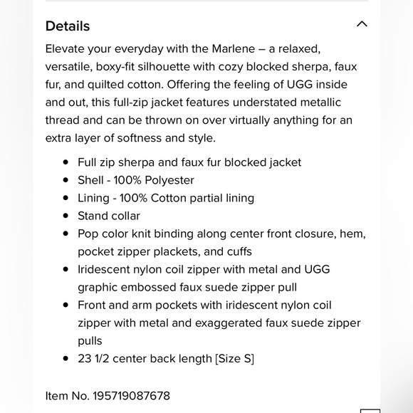 UGG Marlene Quilted Jacket 🔥
Metallic - Picture 7 of 16